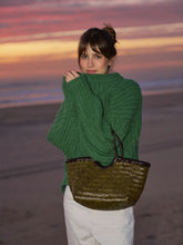 Dragon Diffusion Nantucket Small Khaki and Black Woven Tote