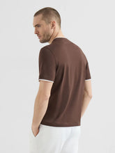 Brunello Cucinelli Brown Cotton Jersey Layered T-Shirt