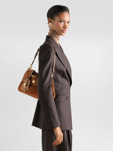 Dolce & Gabbana Camel Medium My Sicily Suede Handbag