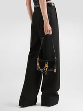 Dolce & Gabbana Black Lock Calfskin Shoulder Bag