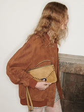 Valentino Garavani Havana Beige Rockstud Small Shoulder Bag