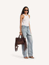 Balenciaga Light Espresso Le City Medium Fringe Bag