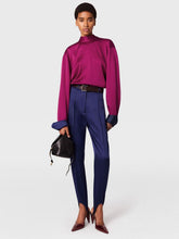 Stella McCartney Pink Tie-Back High-Neck Satin Top