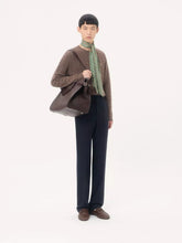 Valentino Garavani Dark Brown Antibes Grained Leather Duffle Bag