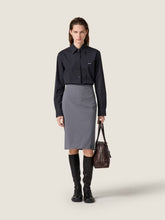 Miu Miu Black Stretch Poplin Shirt
