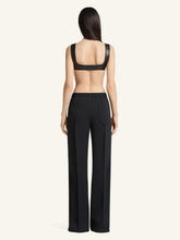 Courrèges Black Snap Twill Flared Trousers
