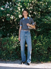 Rabanne Grey Wool and Cashmere Short-Sleeved Sweater