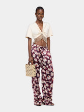 Rabanne Beige Small Raffia 1969 Disc Tote Bag