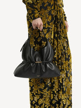Balmain Black Sphynx Medium Smooth Leather Bag