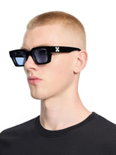 Off-White Black and Blue Virgil Square Sunglasses