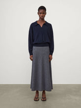 Lisa Yang Navy Katriel Cashmere Polo Sweater