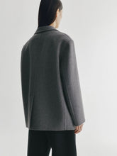 Lisa Yang Mid Grey Doublé Wool Cashmere Blazer