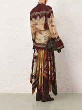 Zimmermann Plum Scarf Valiant Silk Twill Shirt