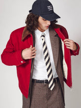 Ami Paris Ruby Red Ami de Coeur Cotton Zipped Jacket