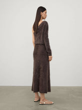 Lisa Yang Dark Fern Brushed Cashmere Asta Skirt