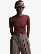 Saint Laurent Dark Beige and Rouge Cabernet Oval Buckle Reversible Belt