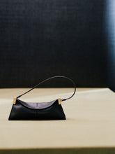 Balmain Black 64-83 Small Smooth Leather Shoulder Bag