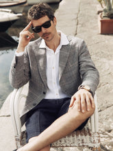 Boglioli Navy Blue Linen Shorts
