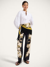 La DoubleJ Yellow Buttercup Reversible Fringed Silk Scarf