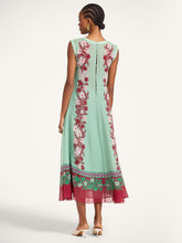 La DoubleJ Regalia Maria Placée Silk Maxi Dress
