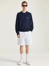 Givenchy Night Blue Merino Wool Crewneck Sweater