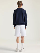 Givenchy Night Blue Merino Wool Crewneck Sweater