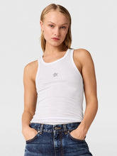 Stella McCartney Star Appliqué White Tank Top