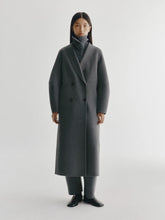 Lisa Yang Mid Grey Doublé Shawl Coat