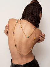 Sylvia Toledano Multicolour River Stone Gold Necklace
