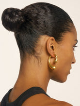 Panconesi Gold P Sculptural Earrings