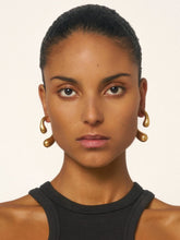 Panconesi Gold P Sculptural Earrings