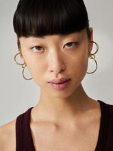 Panconesi Gold Pierced Solar Hoops Small