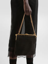 Dolce & Gabbana Black Dina Crochet Shoulder Bag