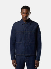 Stone Island Blue Rinse Indigo Denim Coach Jacket