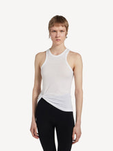 Balenciaga White Knotted Cotton Tank Top