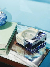 Reflections Copenhagen Clear Purple and Green Onyx Illusion Bowl
