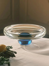 Reflections Copenhagen Clear Teal and Blue Crystal Colette Tray