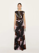 Pucci Khaki and Pink Valdimontone Silk Pants