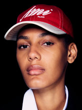 Ami Paris Ruby Red and White Ami Paris Cotton Cap