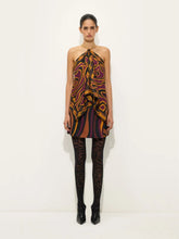 Pucci Bordeaux and Gold Marmo Print Silk Skirt