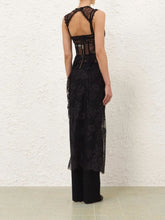 Zimmermann Black Valiant Lace Wrap Wool Trousers