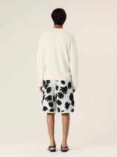 Commas White Boxy Cotton Polo Knit