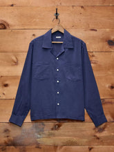 Bode Navy Voile Long Sleeve Shirt