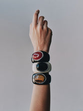 Julietta Lina Black Resin Red Carnelian Cuff