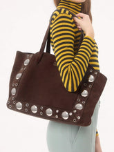 Valentino Garavani Brown Nellcôte Suede Shopping Bag