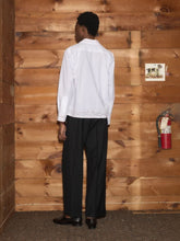 Bode White Looped Chainstitch Long Sleeve Shirt
