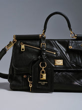 Dolce & Gabbana Black Medium My Sicily Biker Handbag