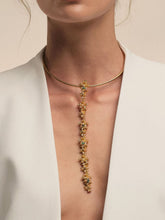 FENOMENA Gold Aura Tie Emerald Necklace