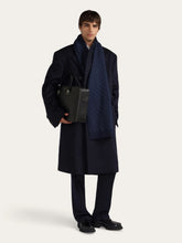 Ferragamo Black Gancini Leather Briefcase