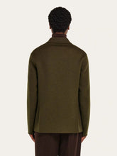 Ferragamo Olive Green Wool and Cashmere Blazer